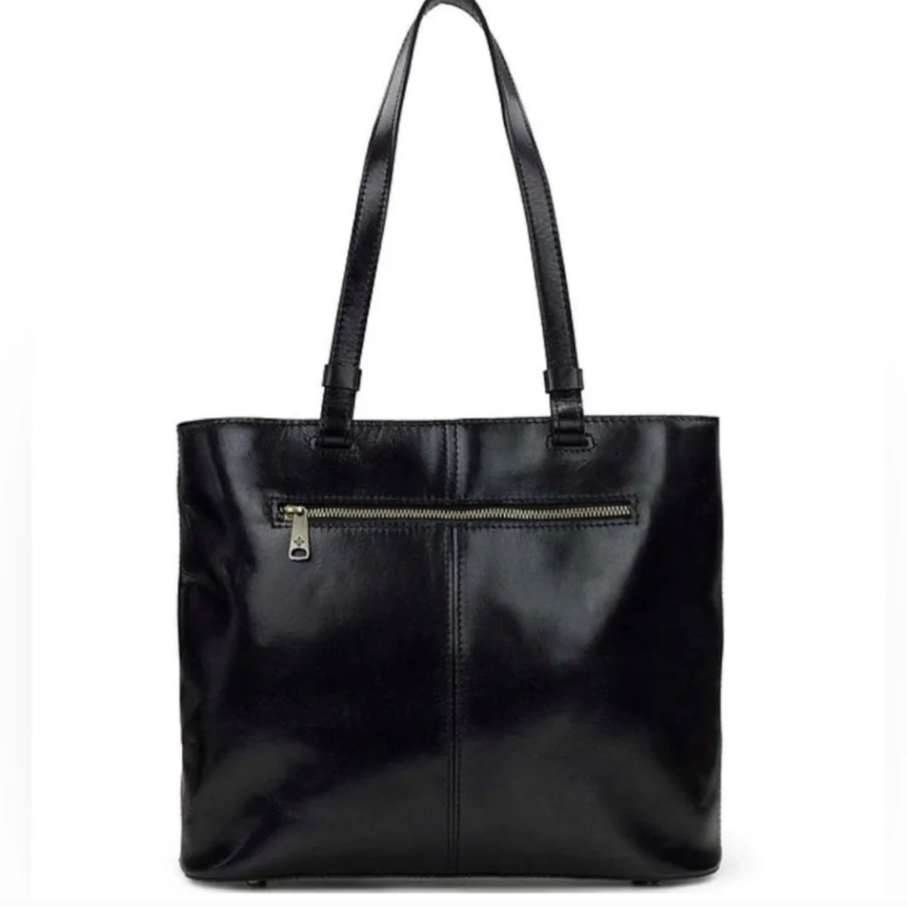 PATRICIA NASH LEATHER COLORBLOCK DANVILLE TOTE